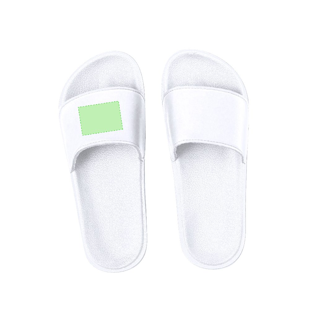 Druckskizze für Flip Flops Kanger Größe 36 bis 37 – Fläche 1