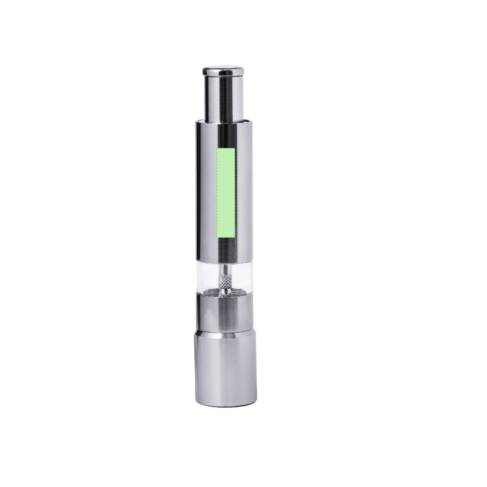 Branding diagram for Aluminium salt and pepper mill Narsak – Area 1