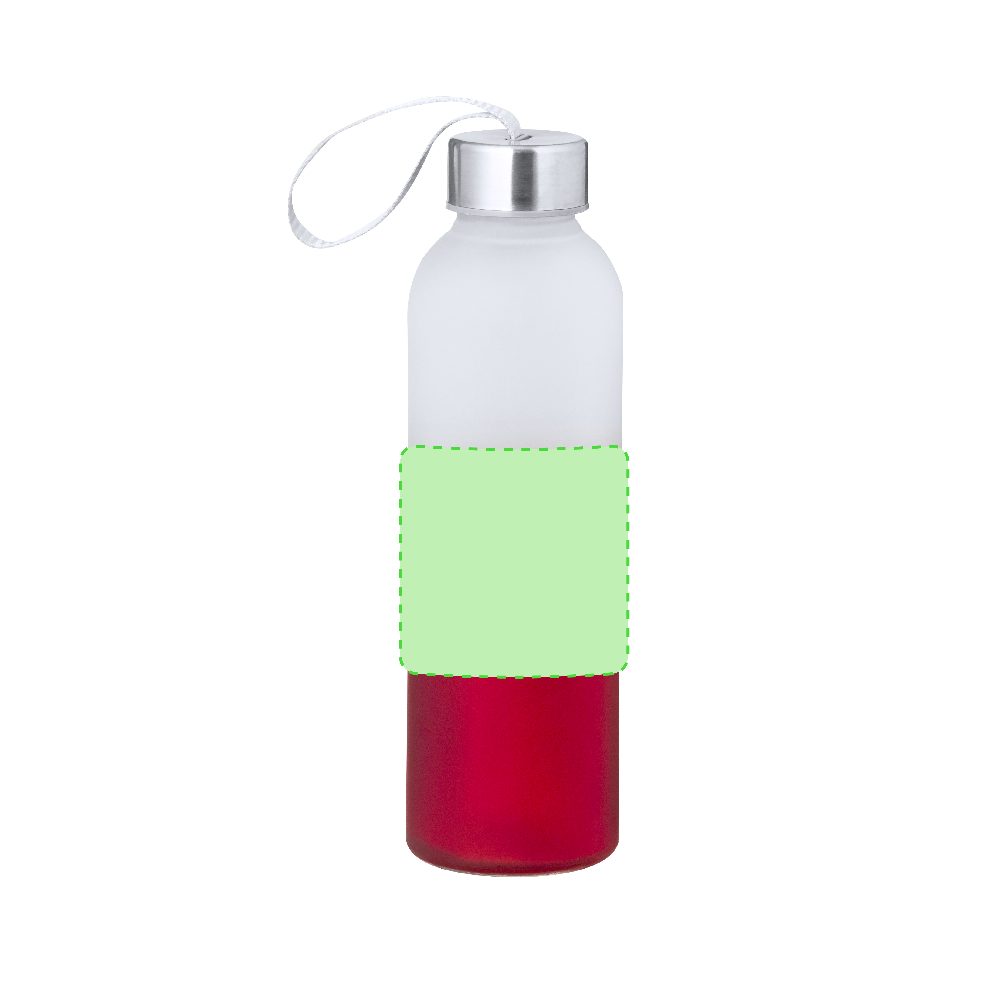 Branding diagram for Glass drinking bottle, 500 ml Nortalik – Area 4