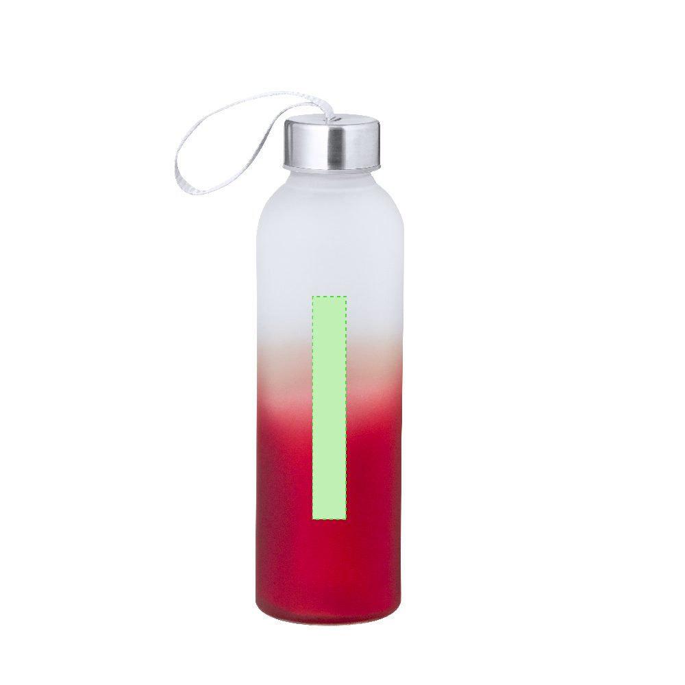 Branding diagram for Glass drinking bottle, 500 ml Nortalik – Area 8