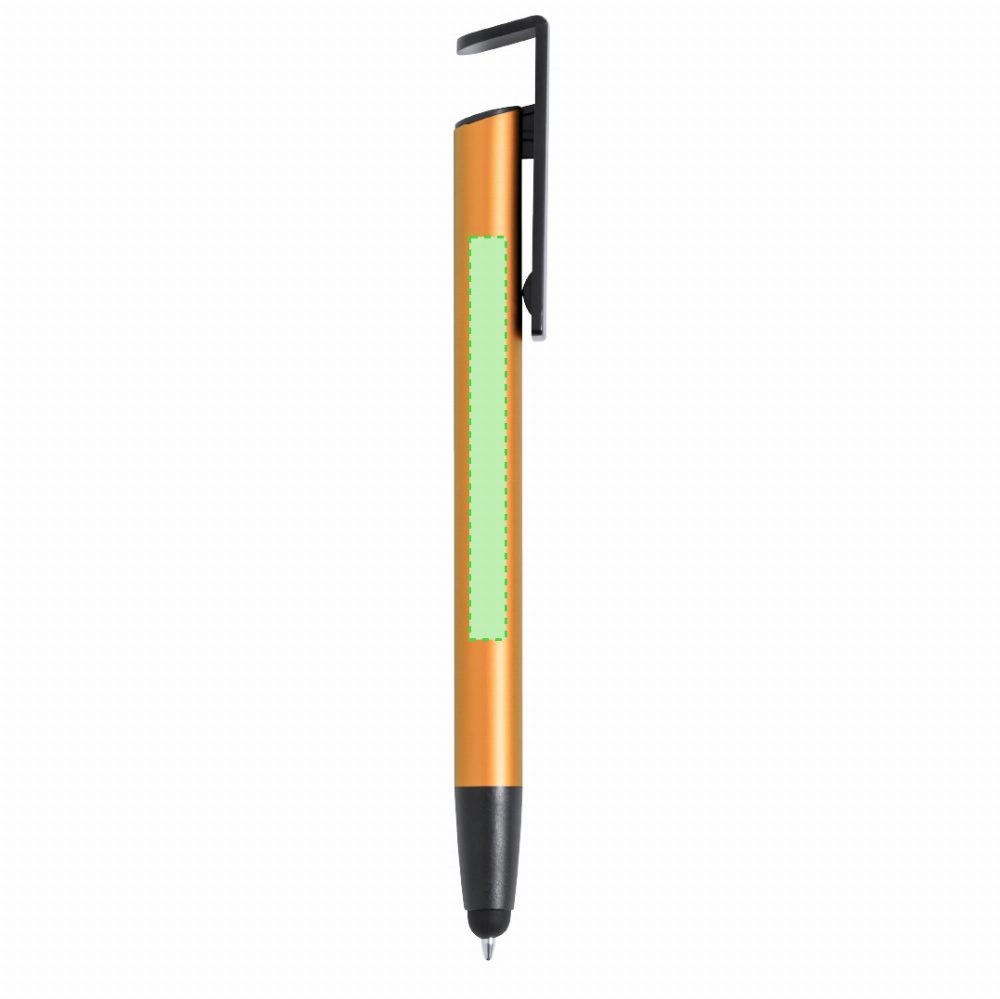 Branding diagram for Aluminium ballpoint pens with mobile handsets Uplex – Area 2