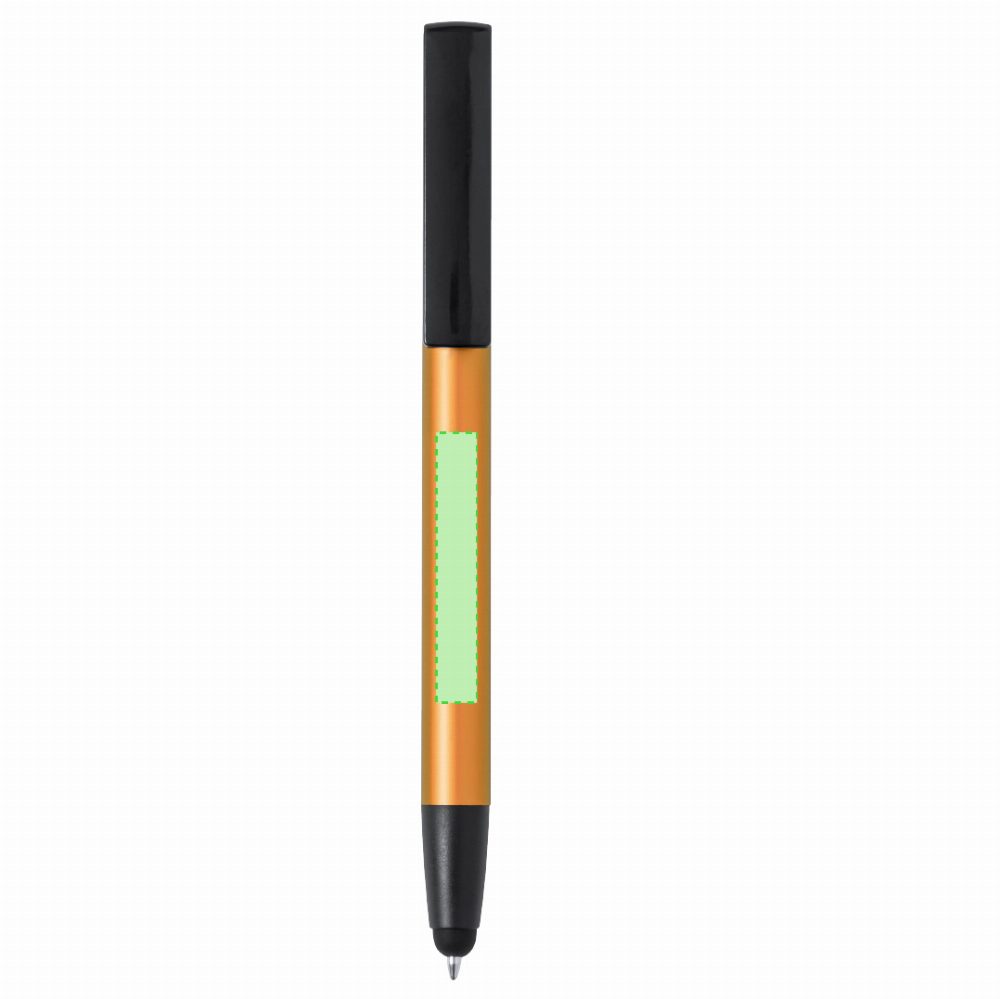 Branding diagram for Aluminium ballpoint pens with mobile handsets Uplex – Area 4