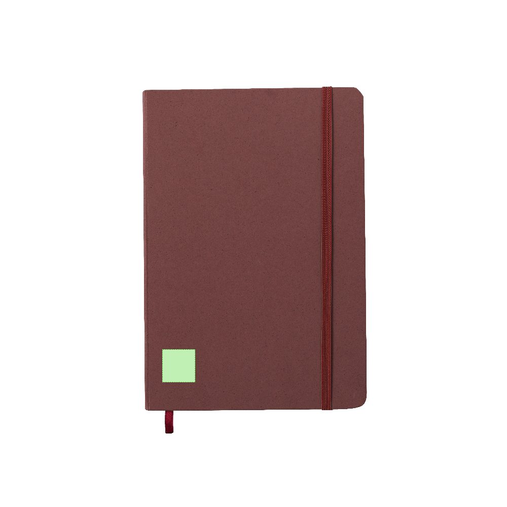Branding diagram for Notebook A5 Faty – Area 2