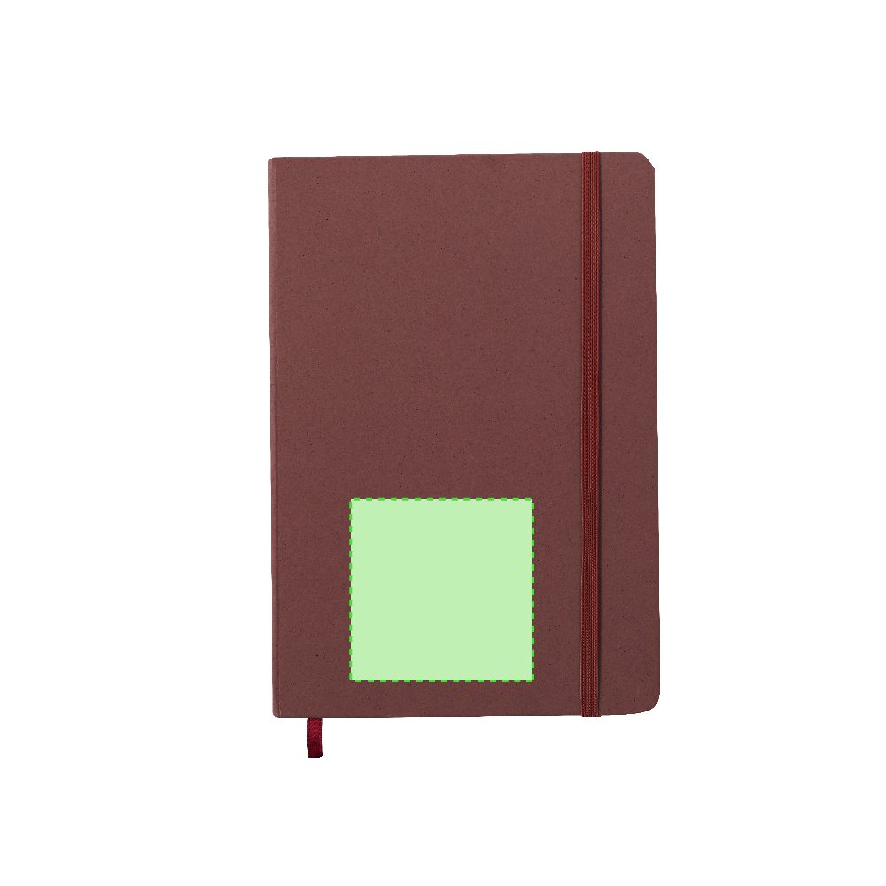Branding diagram for Notebook A5 Faty – Area 5