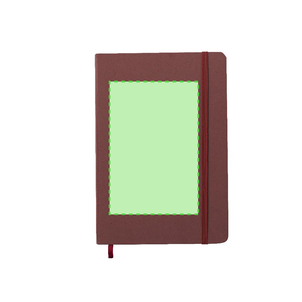 Branding diagram for Notebook A5 Faty – Area 7
