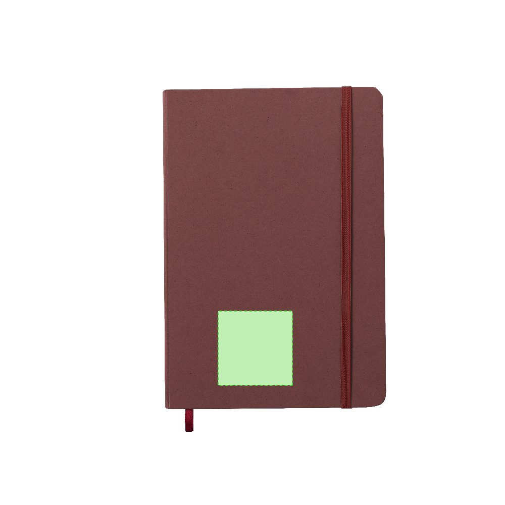 Branding diagram for Notebook A5 Faty – Area 4