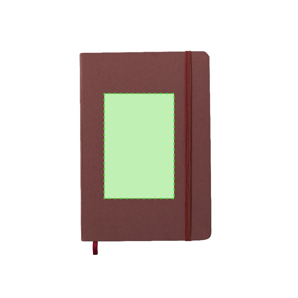 Branding diagram for Notebook A5 Faty – Area 6