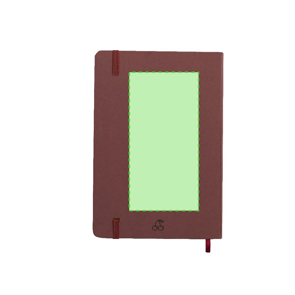 Branding diagram for Notebook A5 Faty – Area 9