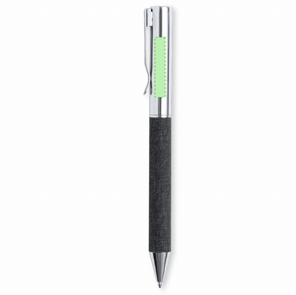 Branding diagram for Gift set with notebook, ballpoint pen and thermal bottle Datiford – Area 7