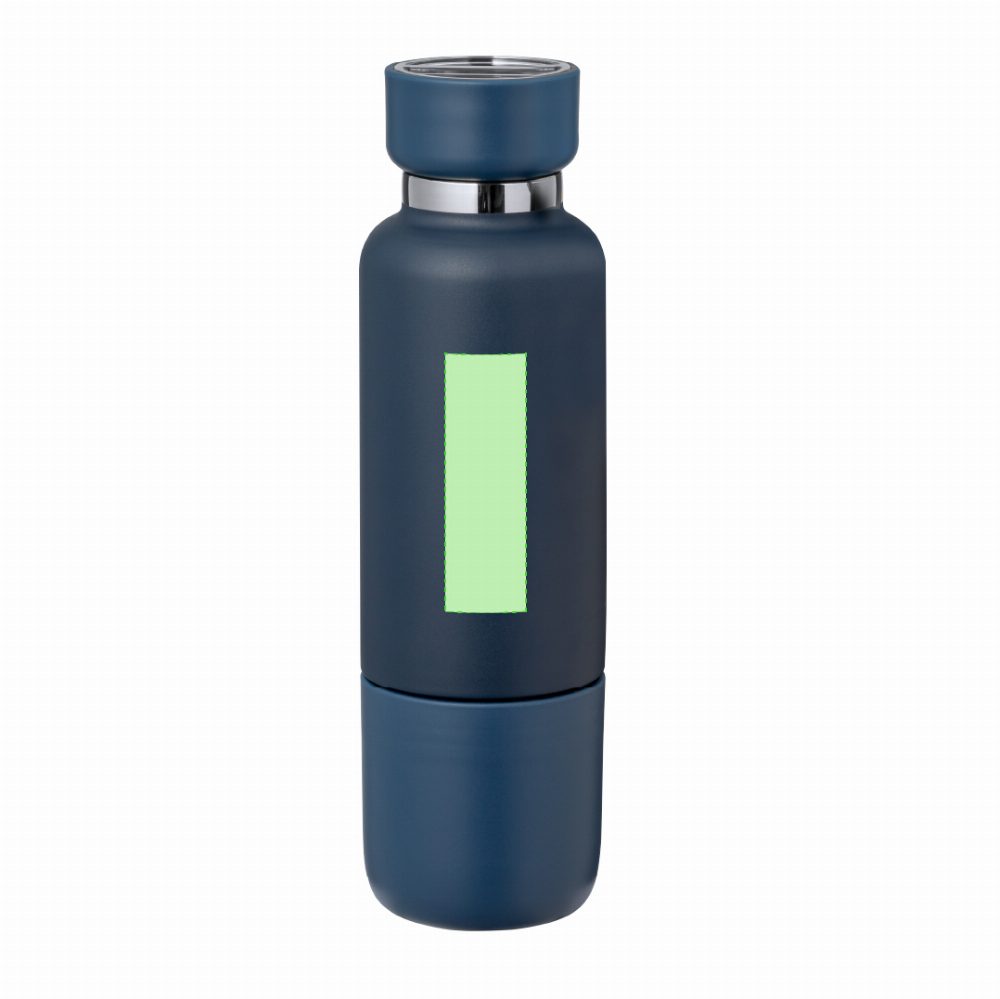 Branding diagram for Stainless steel thermal bottle, 500 ml Flautrok – Area 4