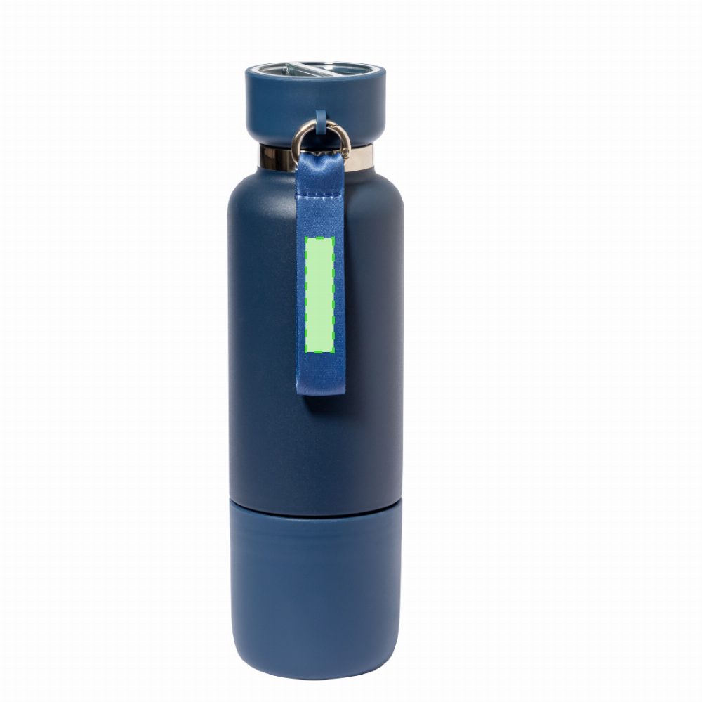 Branding diagram for Stainless steel thermal bottle, 500 ml Flautrok – Area 2