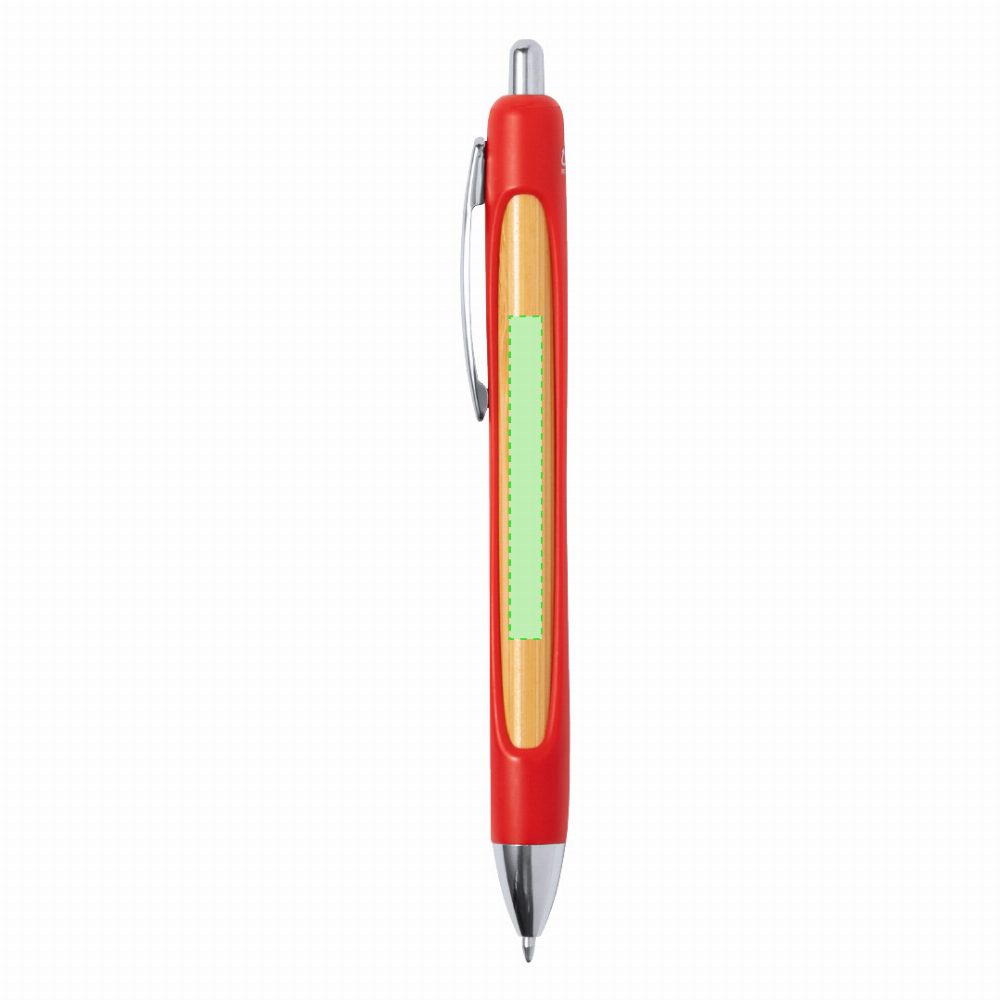Branding diagram for Ballpoint pens of recycled ABS, with printing mechanism Storm – Area 1