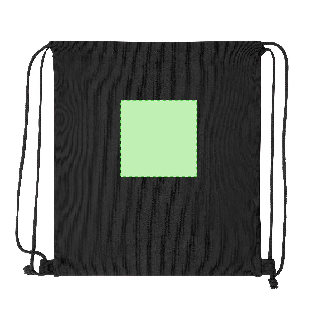 Branding diagram for Drawstring bag Azurax – Area 3