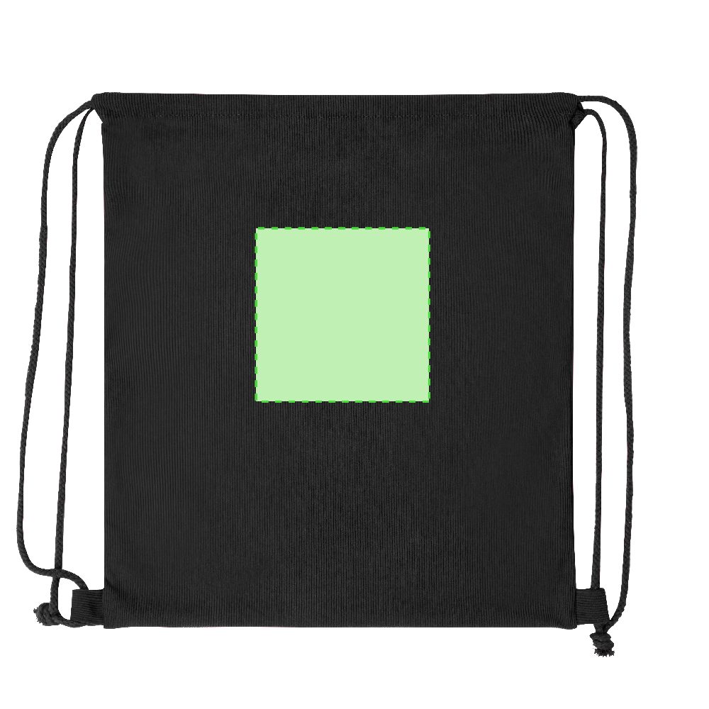Branding diagram for Drawstring bag Azurax – Area 4