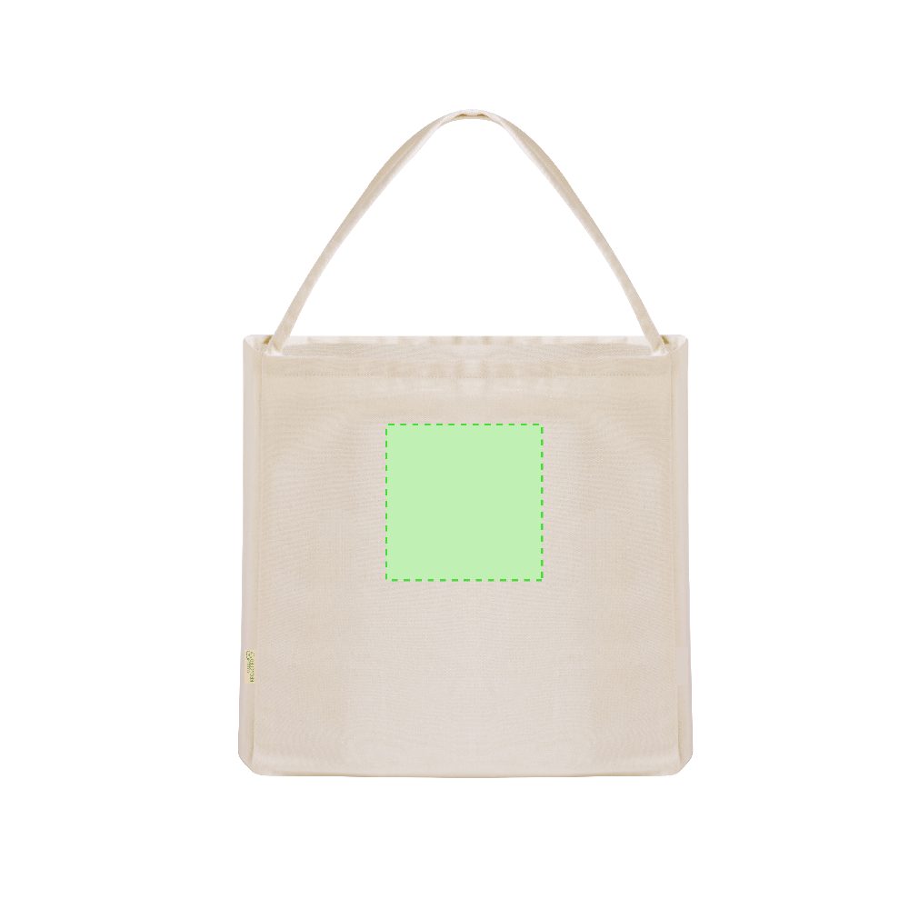 Branding diagram for Recycled cotton shopping bag Yaponic – Area 4