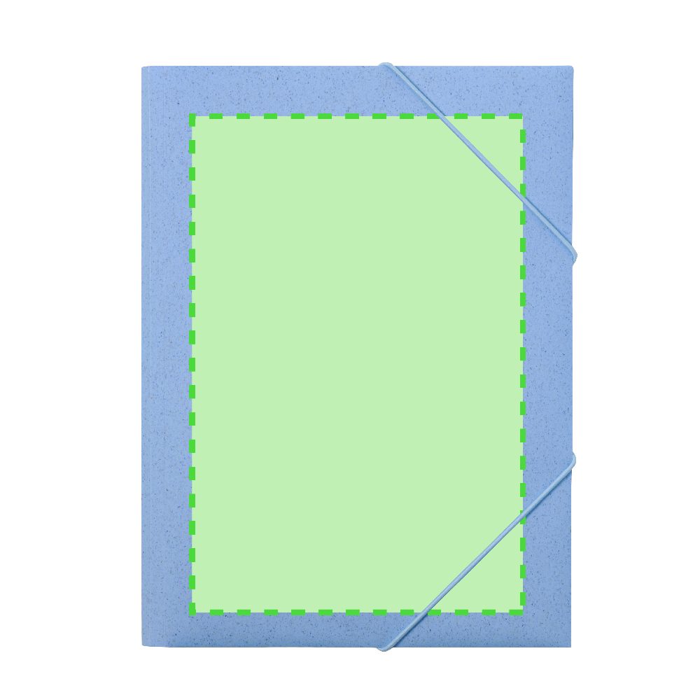 Branding diagram for Wheat straw writing folder Quixar – Area 1
