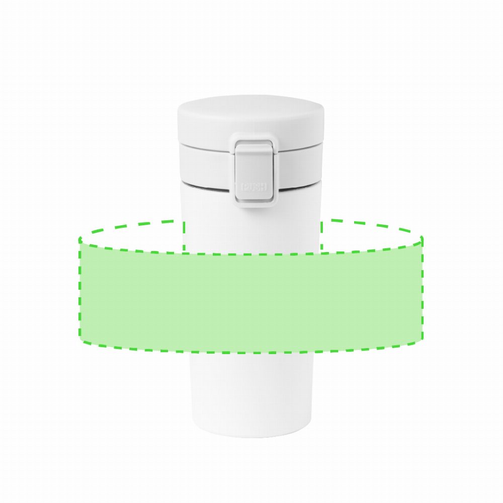 Druckskizze für Thermobecher aus Edelstahl, 380 ml Jorlens – Fläche 1