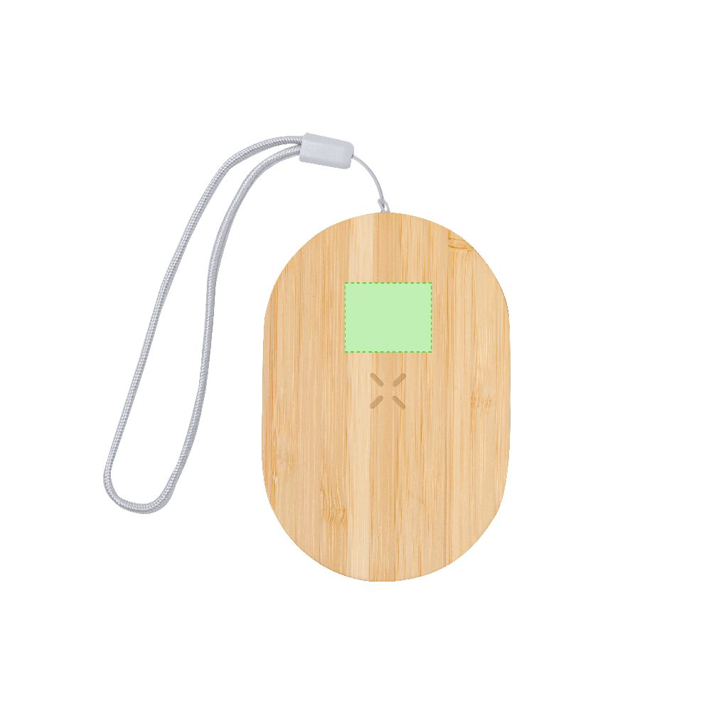 Druckskizze für Ladekabel Set mit kabelloser Ladestation im Bambus Etui 15 W Eliot – Fläche 1