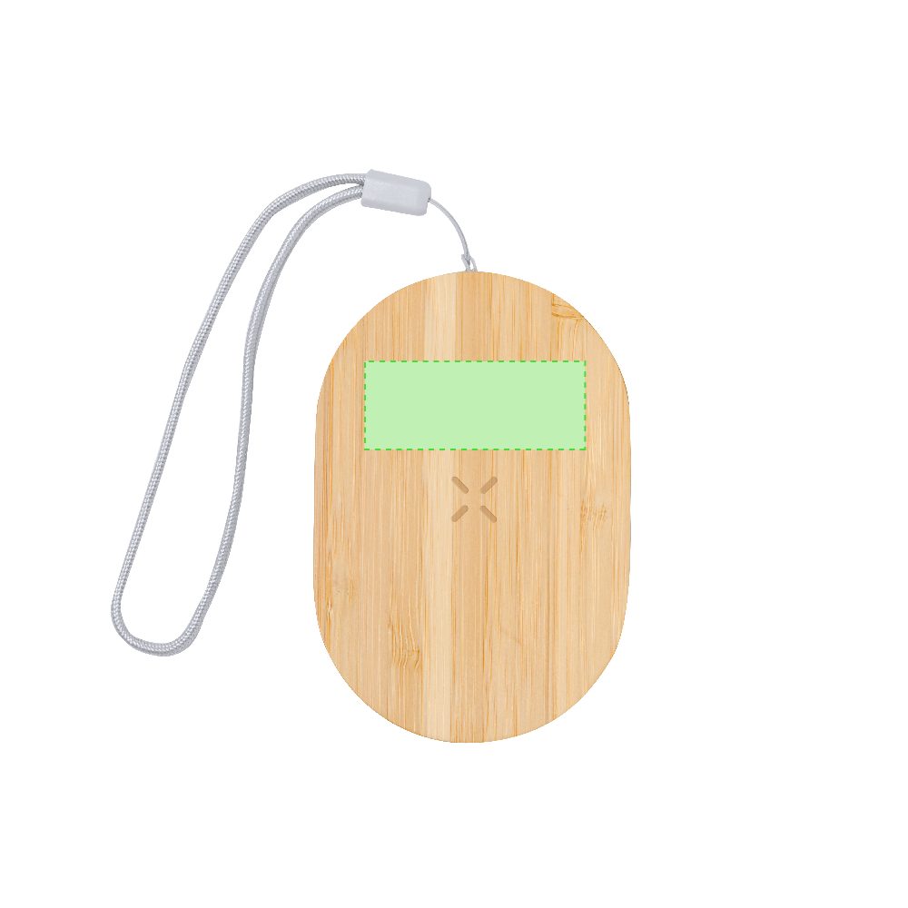 Druckskizze für Ladekabel Set mit kabelloser Ladestation im Bambus Etui 15 W Eliot – Fläche 2