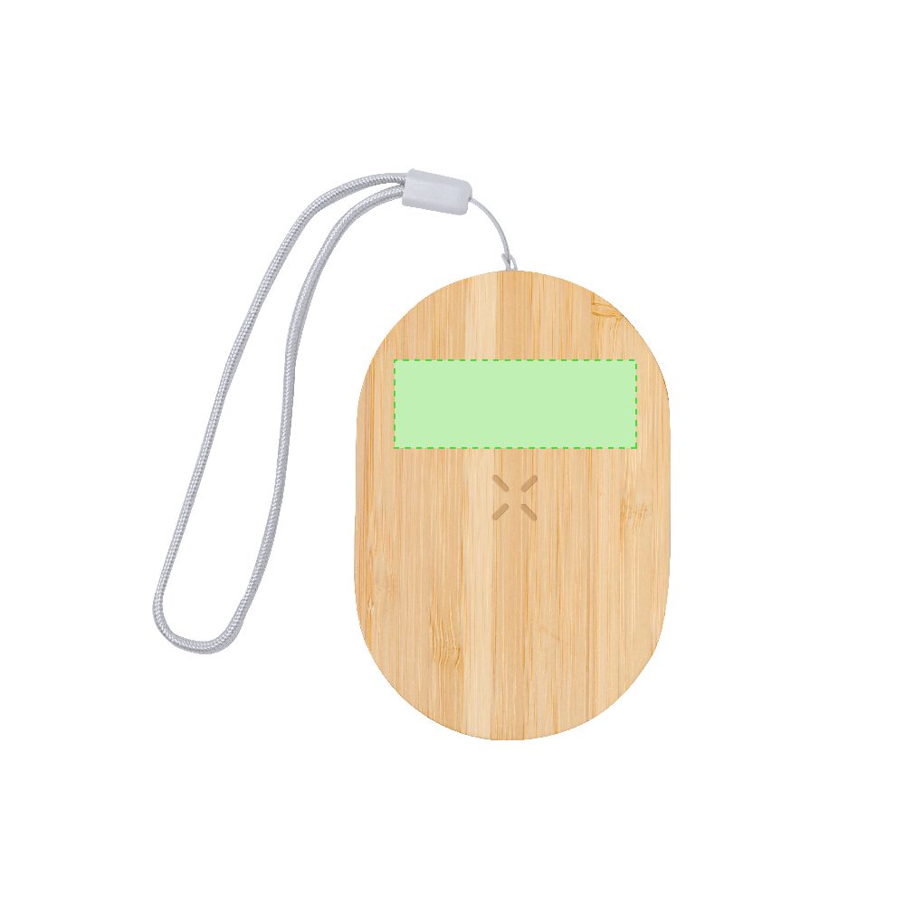 Druckskizze für Ladekabel Set mit kabelloser Ladestation im Bambus Etui 15 W Eliot – Fläche 3