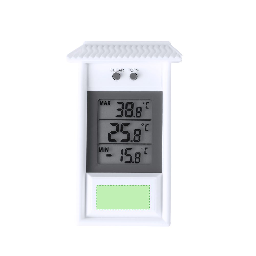 Druckskizze für Digitales Raumthermometer Dreax – Fläche 1