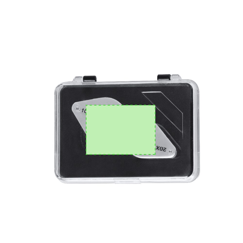 Branding diagram for Magnifying glass of metal Nalix 10/20X – Area 2