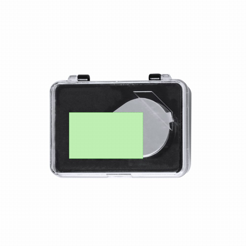 Branding diagram for Magnifying glass of metal Yoplin 30X – Area 2