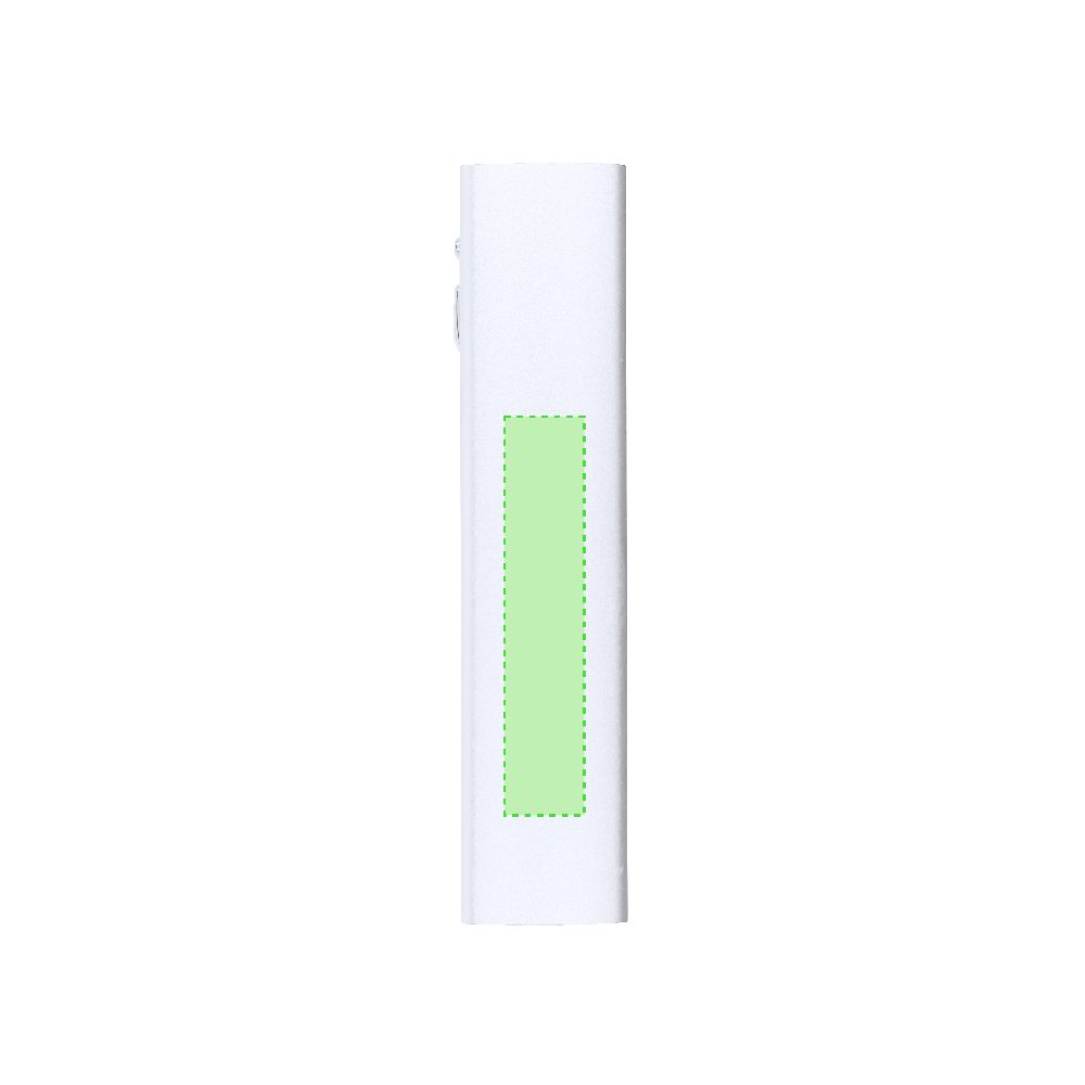 Druckskizze für Powerbank aus recyceltem Aluminium, 2.600 mAh Serdinam – Fläche 3
