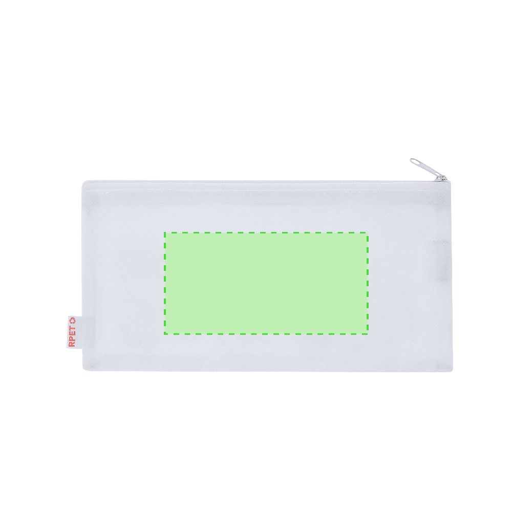 Branding diagram for Colour-in RPET pencil case with colouring pens Flemenk – Area 2