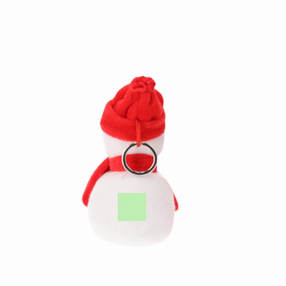 Branding diagram for plush reindeer keyring Cardix Bear – Area 1