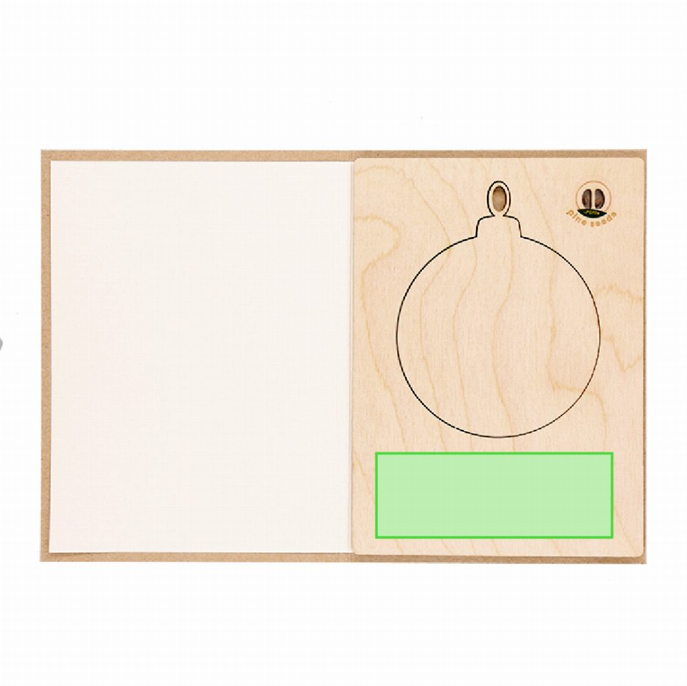 Branding diagram for Christmas card with wooden trailer Astrox – Area 4