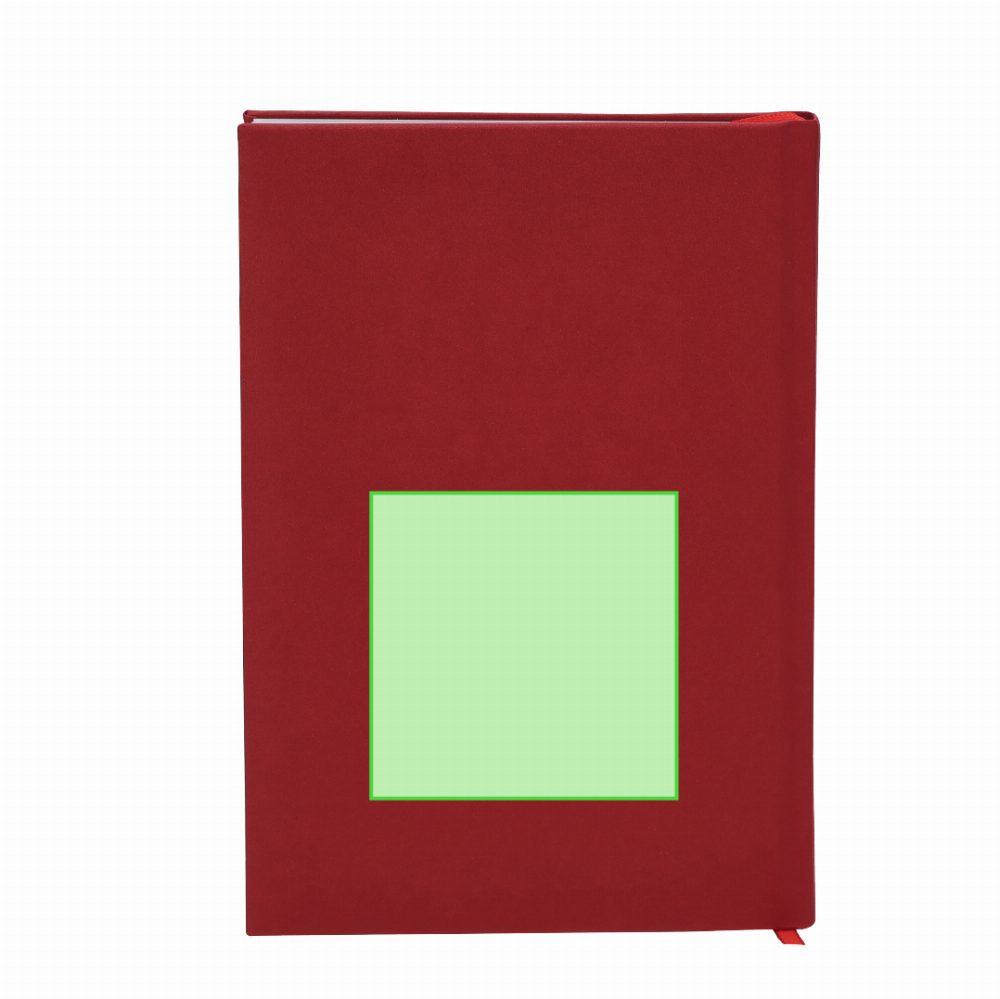 Branding diagram for Calendar notebook made of artificial leather, A5 Canek – Area 2