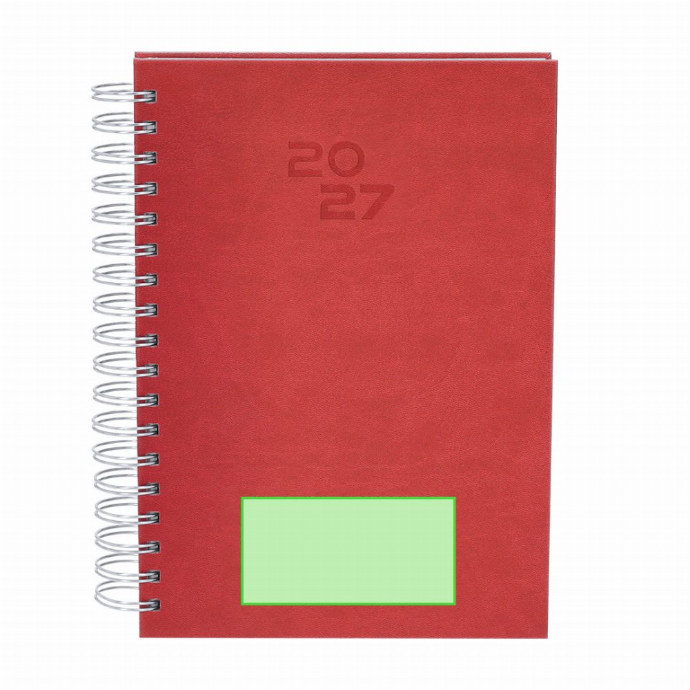 Branding diagram for Artificial leather notebook calendar Wayrux – Area 3