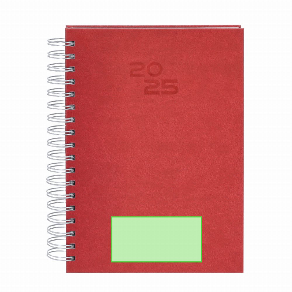 Branding diagram for Artificial leather notebook calendar Wayrux – Area 4