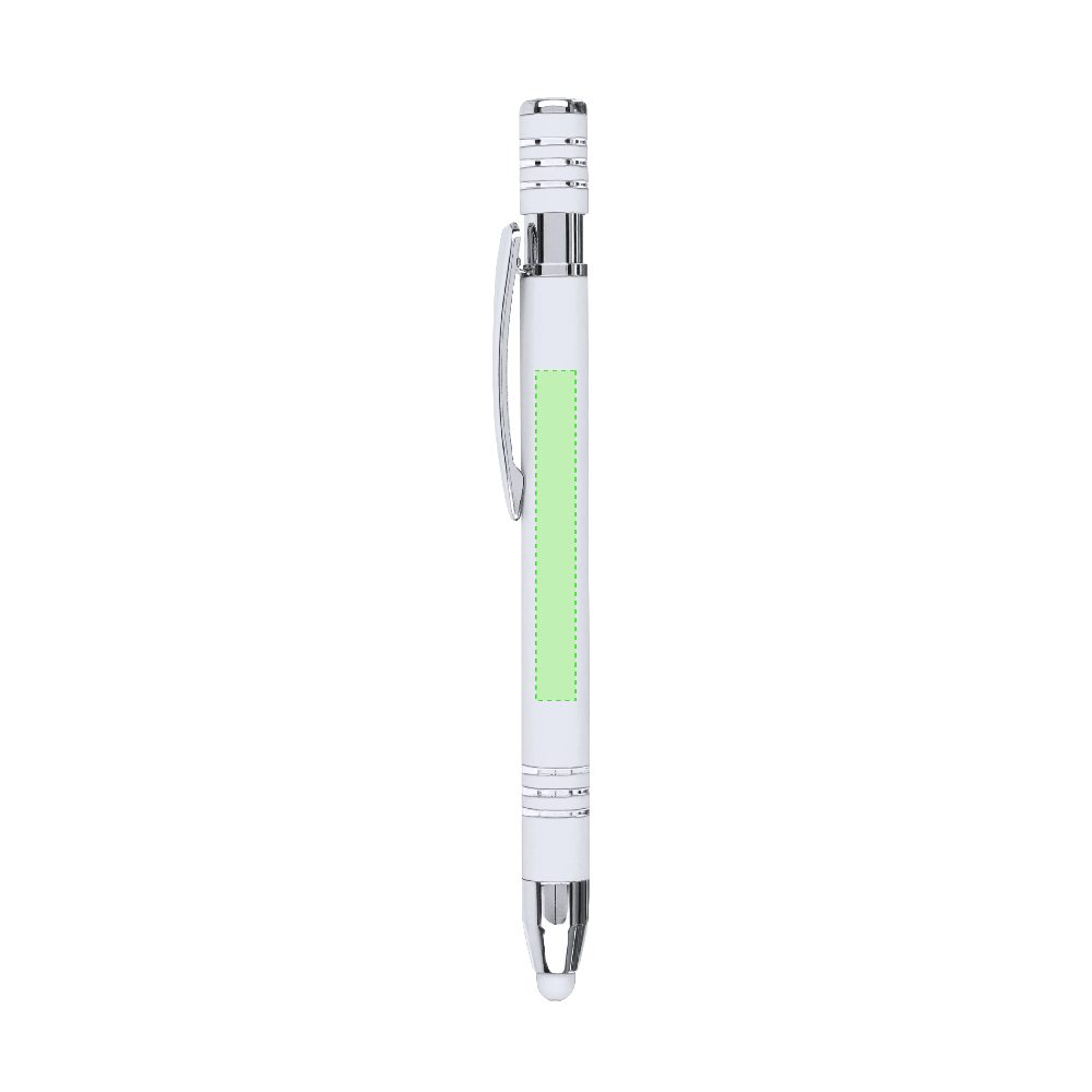 Branding diagram for Aluminium ballpoint pens with printing mechanism Harkin – Area 1