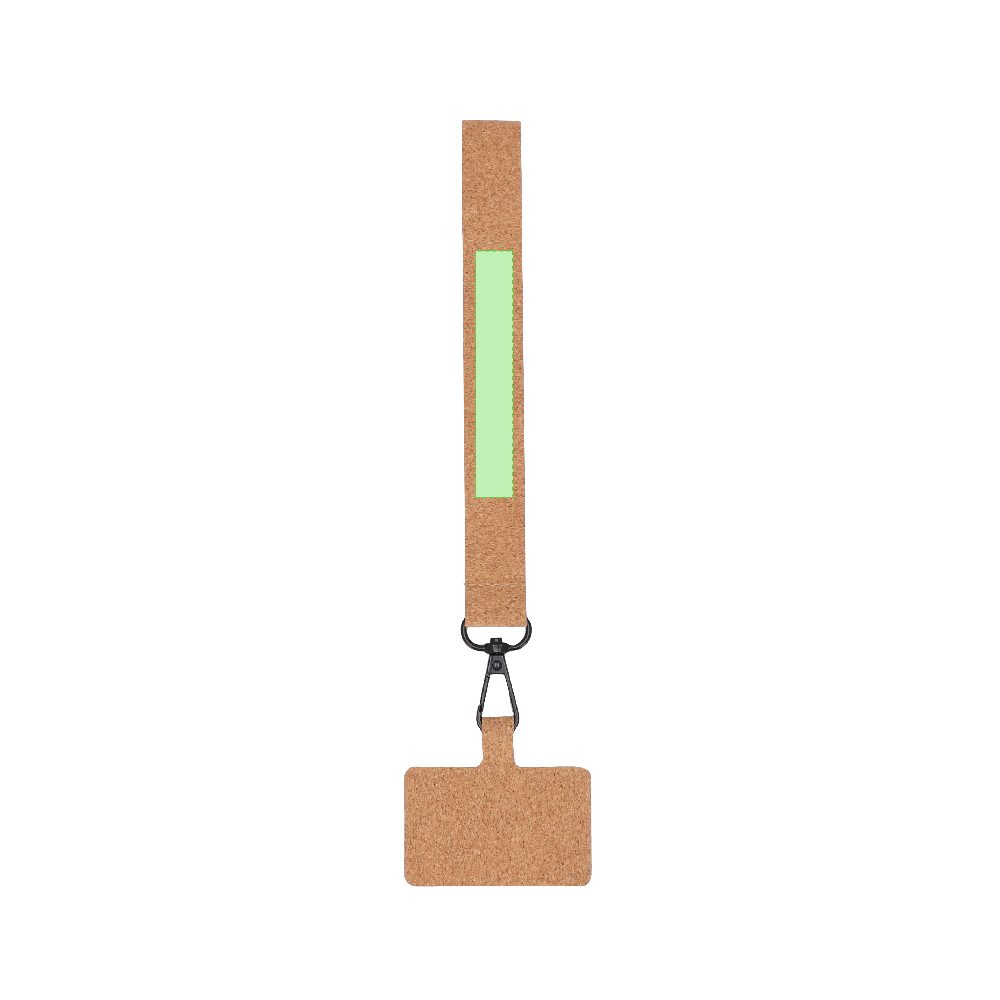 Branding diagram for Cell phone hand strap made of cork Naomix – Area 3