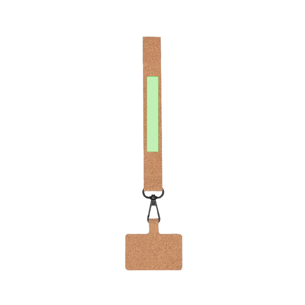 Branding diagram for Cell phone hand strap made of cork Naomix – Area 5