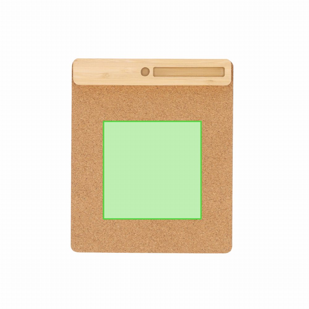 Branding diagram for Mousepad with USB Hub from Cork Dannax – Area 1