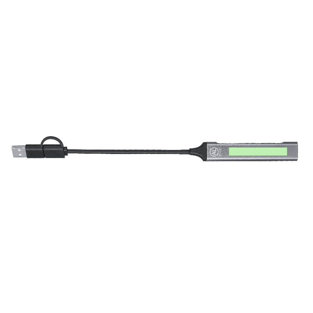Branding diagram for USB Hub made of recycled aluminium Konery – Area 2