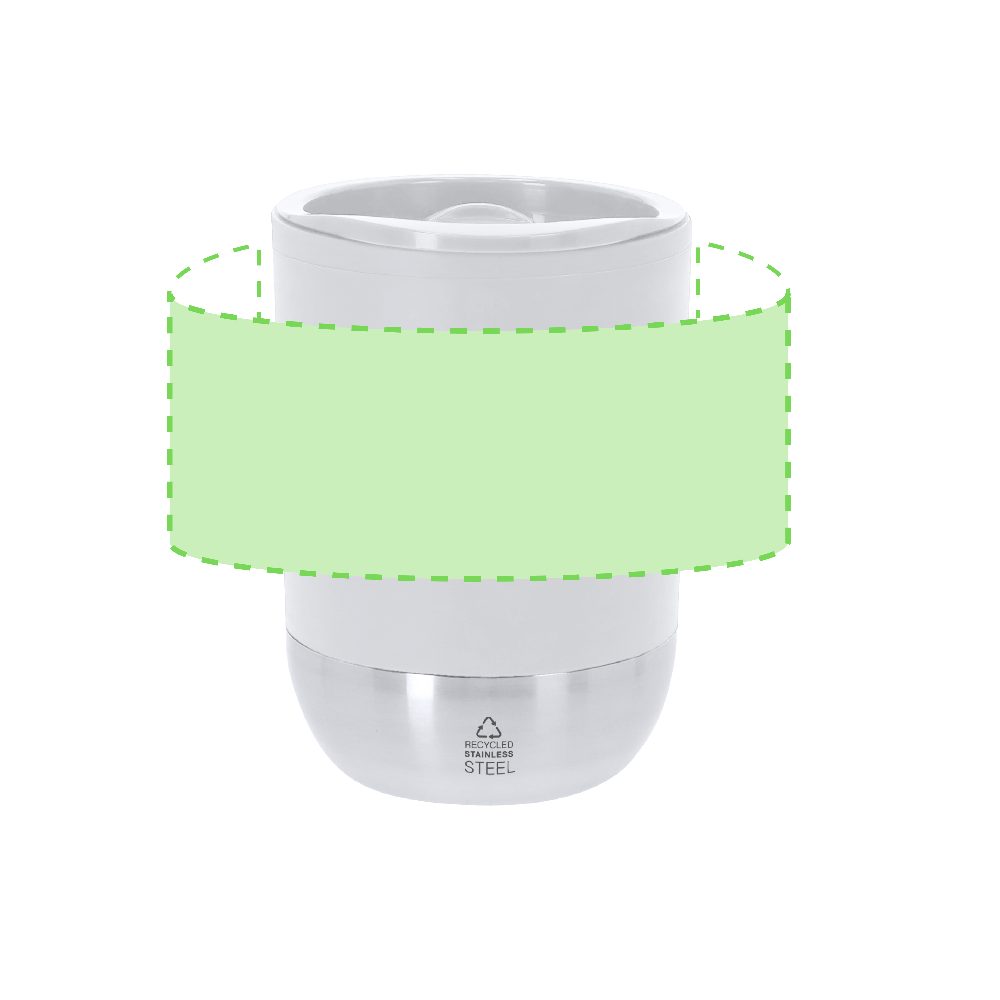 Branding diagram for Thermal cup 290 ml Watkins – Area 1