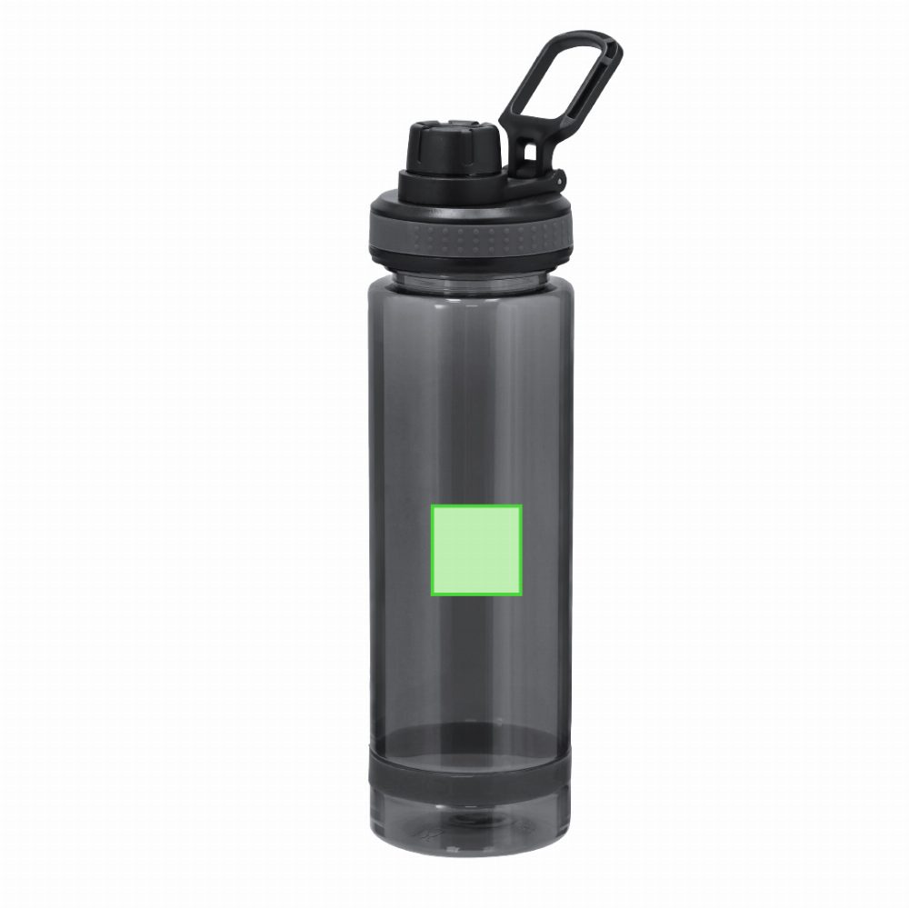 Branding diagram for Drinking bottle of RPET, 700 ml Ziffel – Area 4