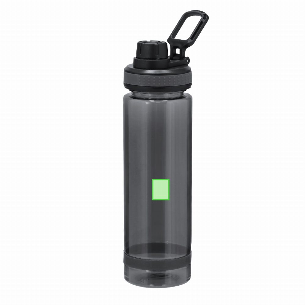 Branding diagram for Drinking bottle of RPET, 700 ml Ziffel – Area 3