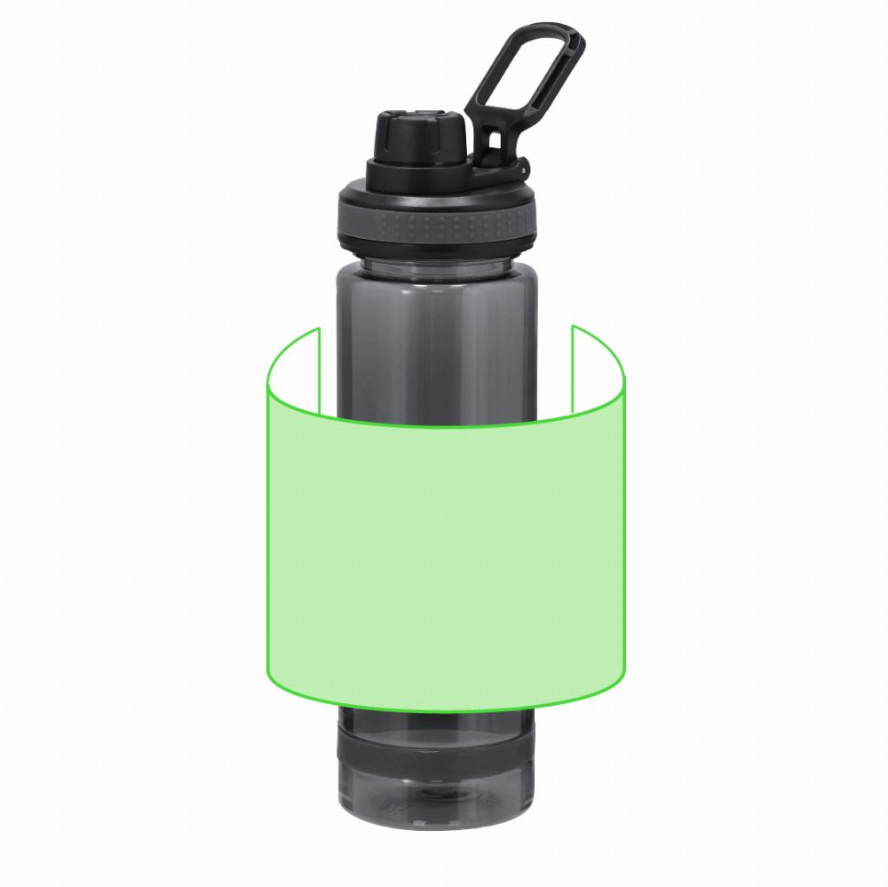 Branding diagram for Drinking bottle of RPET, 700 ml Ziffel – Area 7