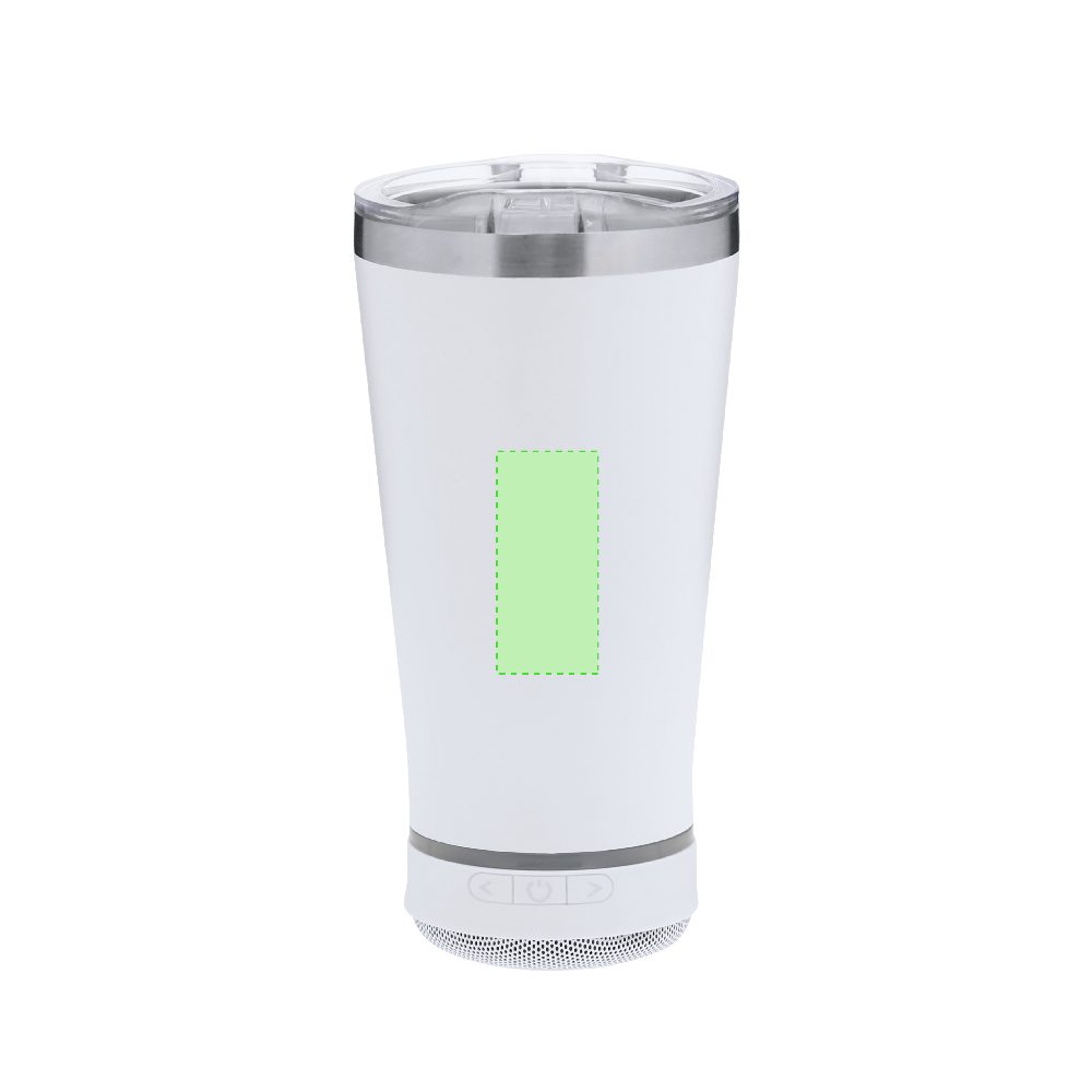 Branding diagram for Thermal cups with Bluetooth speaker 440 ml Tandix – Area 2