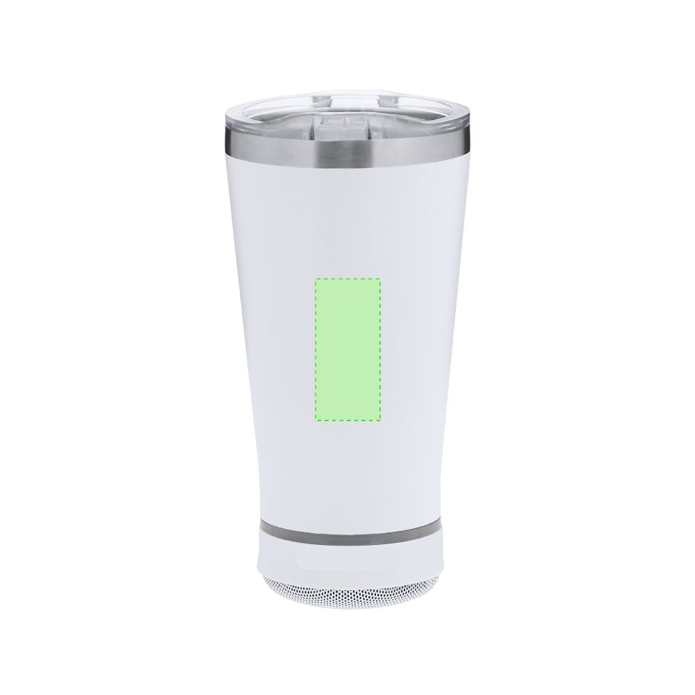 Branding diagram for Thermal cups with Bluetooth speaker 440 ml Tandix – Area 3