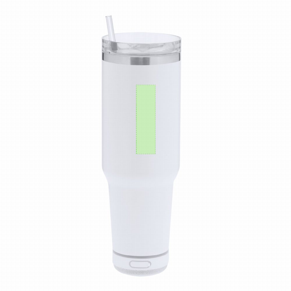 Branding diagram for Thermocup with Bluetooth speaker Tracir – Area 4