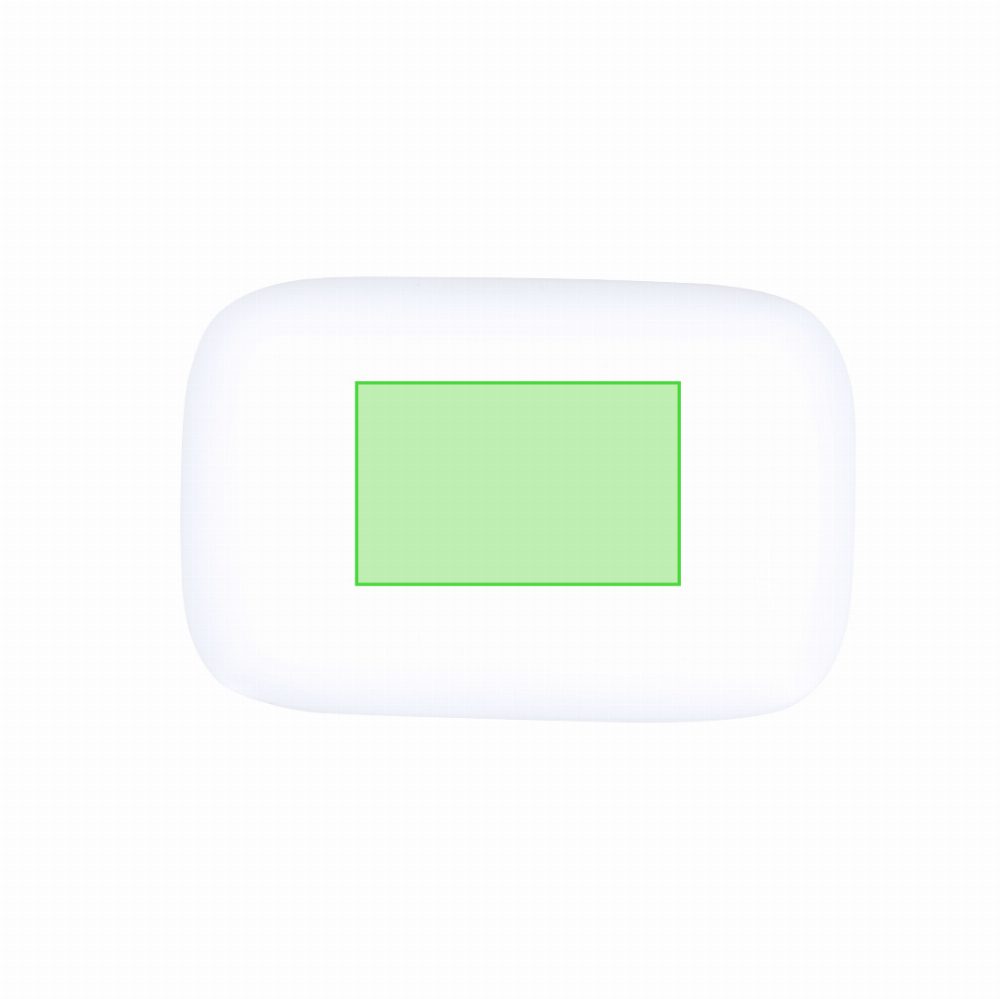 Branding diagram for Bluetooth headphones with Powerbank Haxel – Area 2