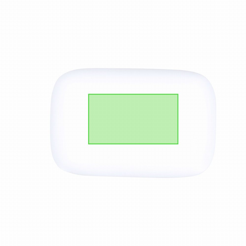 Branding diagram for Bluetooth headphones with Powerbank Haxel – Area 3