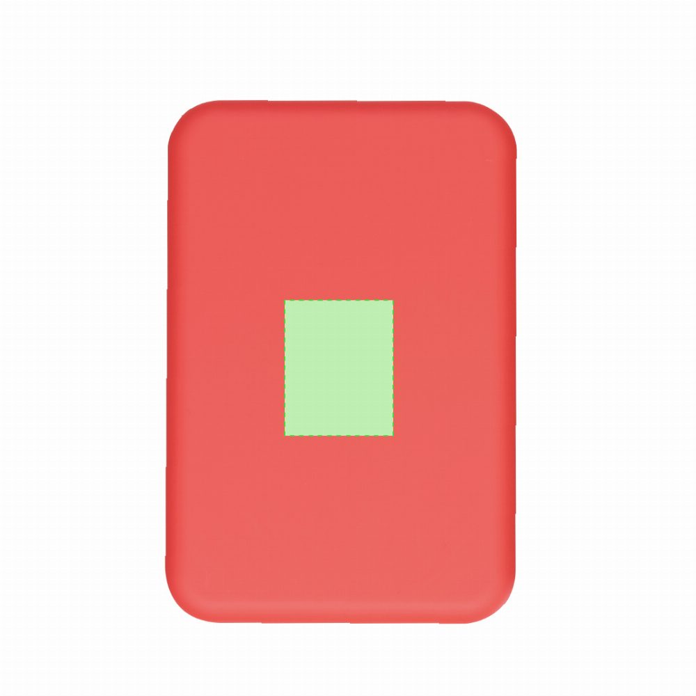 Branding diagram for Magnetic power bank 5,000 mAh Tudelak – Area 1