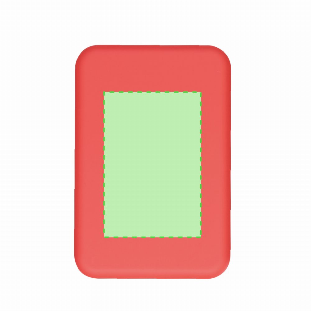 Branding diagram for Magnetic power bank 5,000 mAh Tudelak – Area 3
